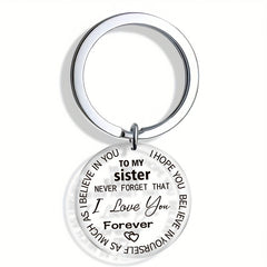 Sister Love Forever Acrylic Key Chain - From Brother