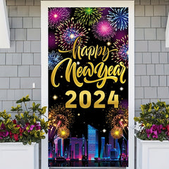 1pc Year Door Banner Party Decoration Supplies Happy Year Party Background