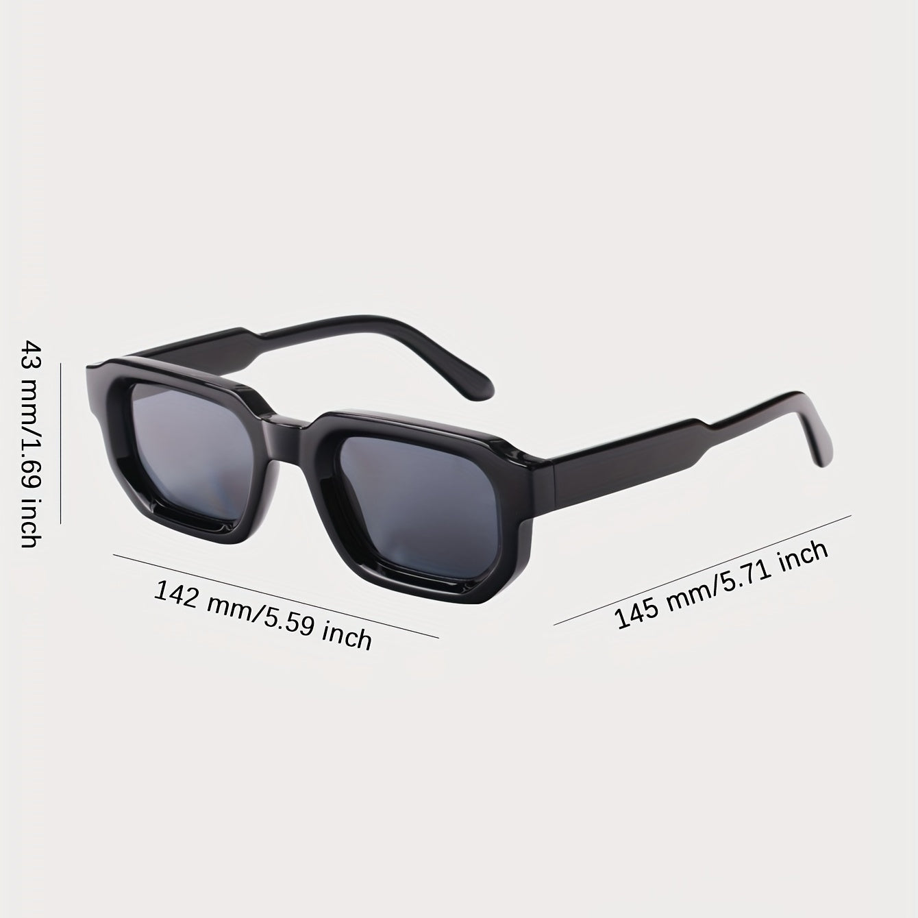 Men's Square Small Frame Glasses