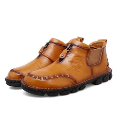 Men's Casual Moccasin Boots Comfortable Outdoor Ankle Chelsea Boots