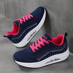 Women's Air Cushioned Running Shoes Mesh Breathable Outdoor Sports Shoes