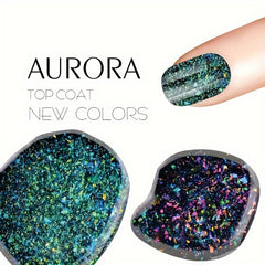 Aurora Gel Nail Polish Top Coat Hybrid Gel Varnish