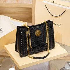Stylish Underarm Crossbody Bag with Chain Shoulder Strap