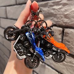 Hip Hop Motorcycle Doll Keychain For Men