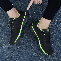 Men's Lace Up Mesh Sneakers Lightweight Breathable Running Shoes