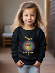 OERYUI Toddler Cartoon Bell & HAPPY YEAR Sweatshirt Top