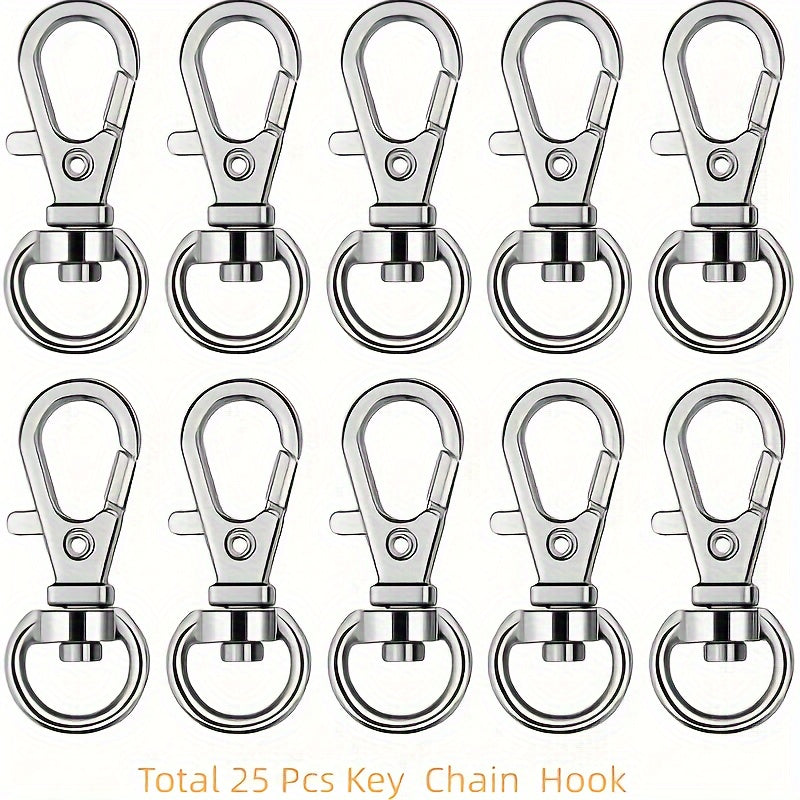 2pcs Stainless Steel Gourd Buckle Keychain Anti-lost Backpack Accessory