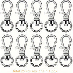 2pcs Stainless Steel Gourd Buckle Keychain Anti-lost Backpack Accessory