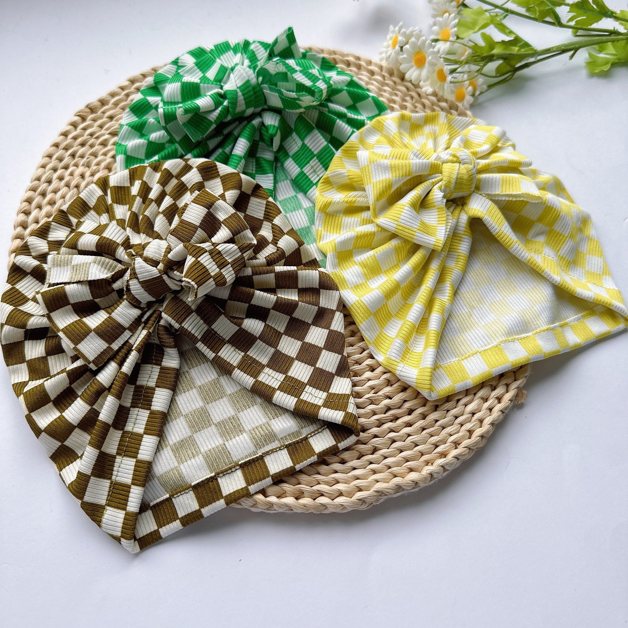 Breathable Checkerboard Hat for Baby Kids