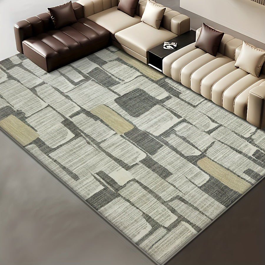 Large Modern Abstract Area Rug Anti-Slip Carpet for Living Room Bedroom
