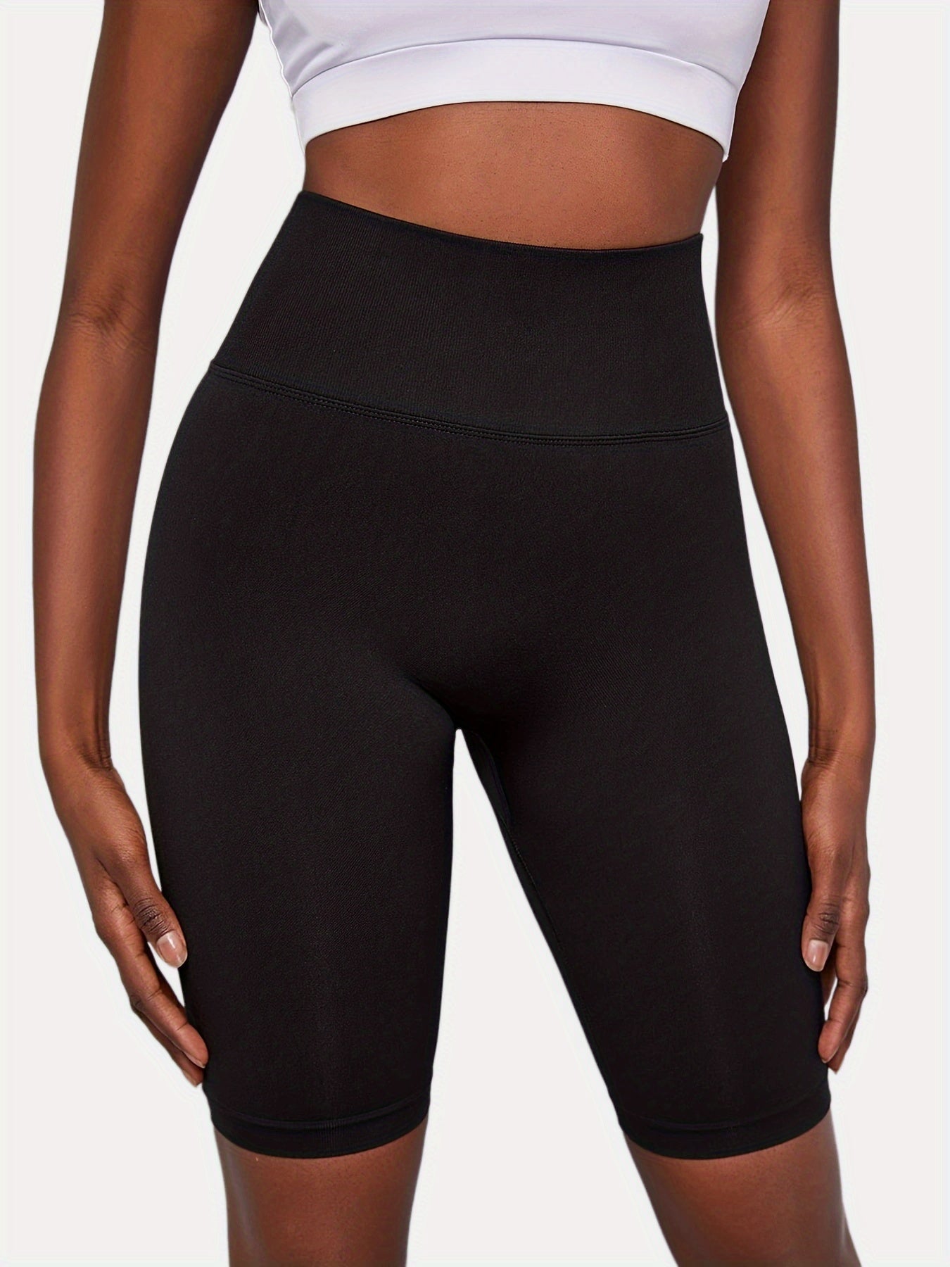Seamless Hip Lifting Biker Shorts High Stretch Yoga Exercise Women's Activewear