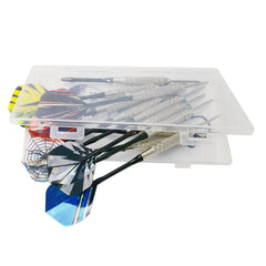 12 Piece Steel Tip Darts Set with Unique Wings & Storage Box