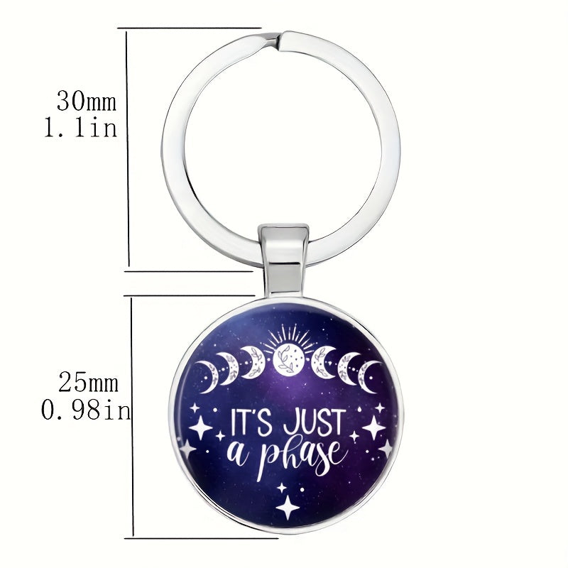 Vintage Starry Sky Keychain for Boys Stylish and Durable Accessory
