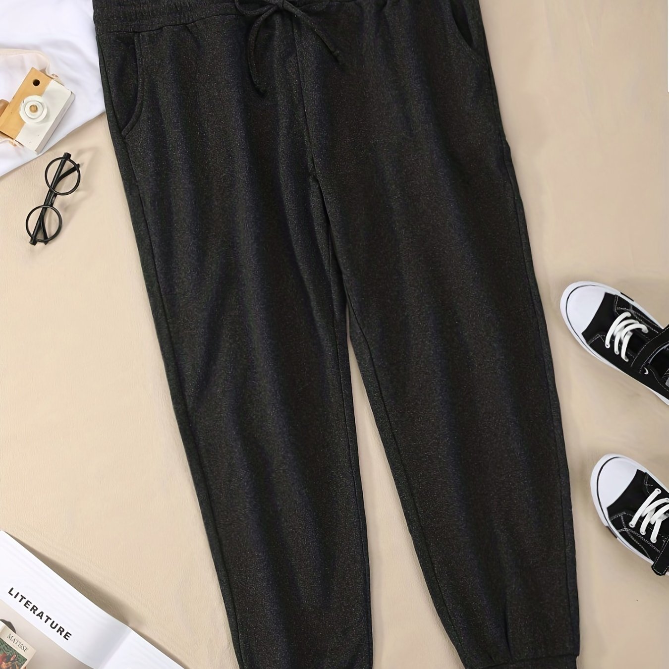 Women's Drawstring Sweatpants Running Jogger