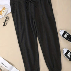 Women's Drawstring Sweatpants Running Jogger