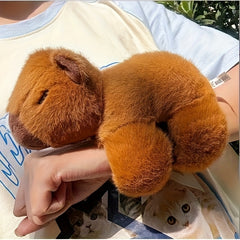 Capybara Plush Doll with Turtle Backpack