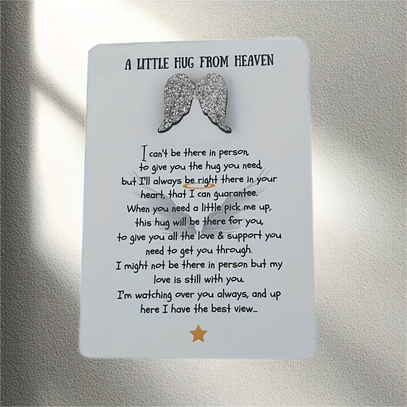 Men's Wooden Memorial Pocket Token Thoughtful Gift for Loss & Remembrance