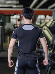 Men's Short Sleeve Compression Shirt Moisture Wicking Baselayer