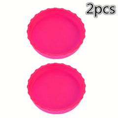 2pcs Leakproof Silicone Can Cap for Beer Glass Bottle Soda Jar