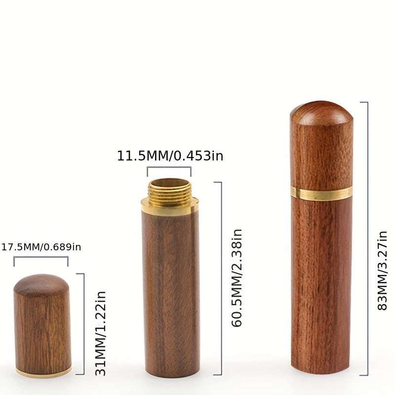 Wooden Needle Thread Box Hand Sewing Needle Tool Storage Cartridge