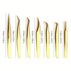 Stainless Steel Eyelash Extension Tweezers Set Volume Lash Extensions