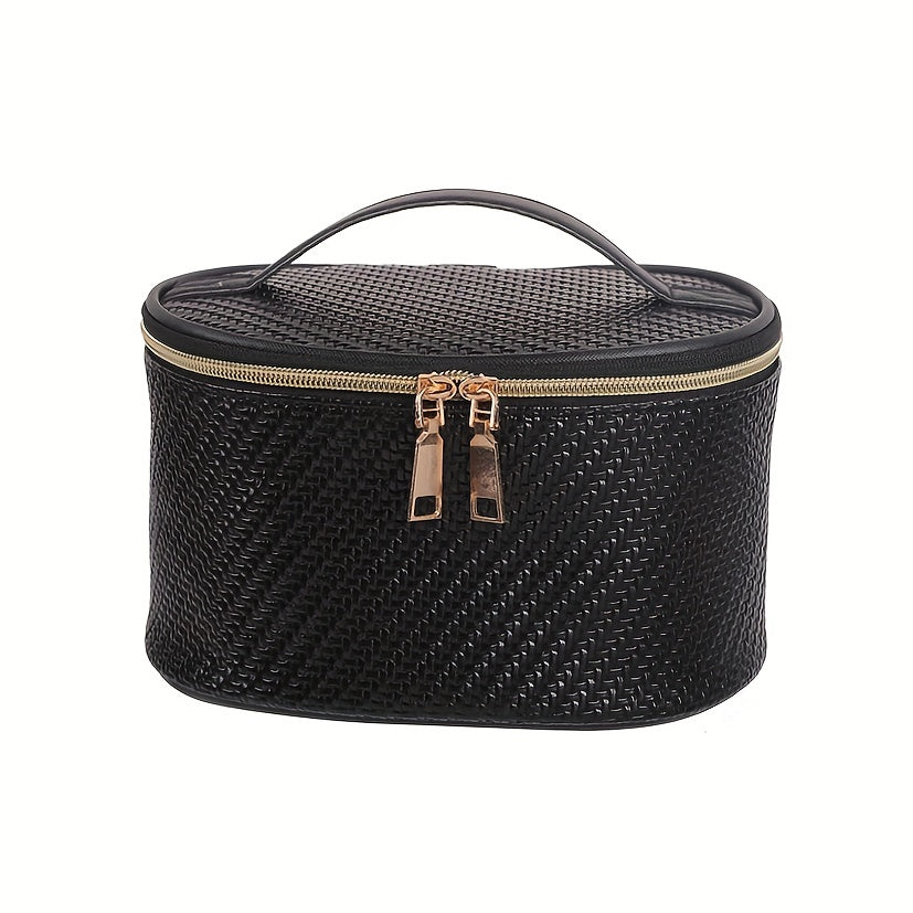 Portable Large Capacity Makeup Bag Organizer with Handle