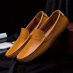 Men's Solid Casual Slip On Loafer Shoes Outdoor Rubber Sole Anti Skid Walking