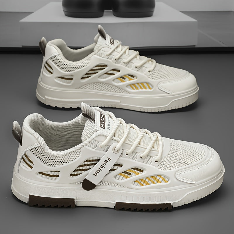 Men's Breathable Lace-up Skate Shoes Outdoor Casual Sneakers