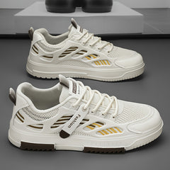 Men's Breathable Lace-up Skate Shoes Outdoor Casual Sneakers