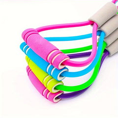8 Shaped Resistance Bands Set for Fitness Training Yoga Pilates