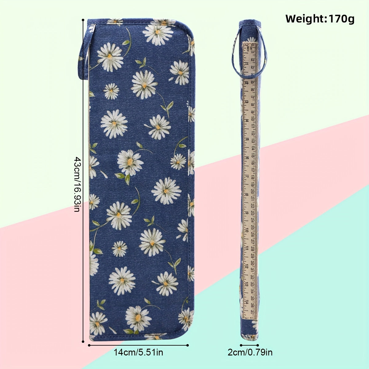 Waterproof Storage Bag for Crochet Needles and Yarn