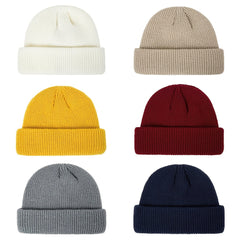 Warm Melon Skin Hat Wool Hat Men's Women's Knit Hat Elastic