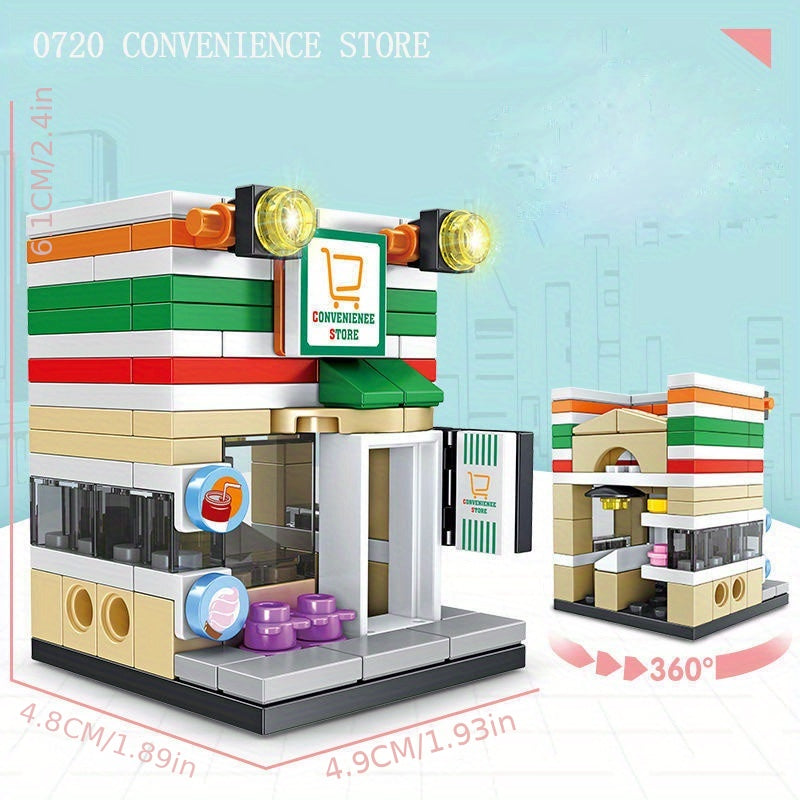Stackable Building Blocks Toy Set for Kids, City Street View