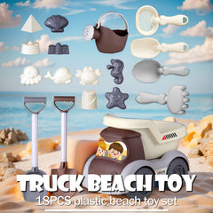 Children's Beach Toy Set with Dump Truck for Sand Digging and Snow Play