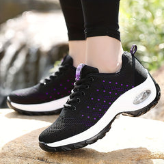 Women's Breathable Running Shoes Air Cushion Mesh Athletic Sneakers