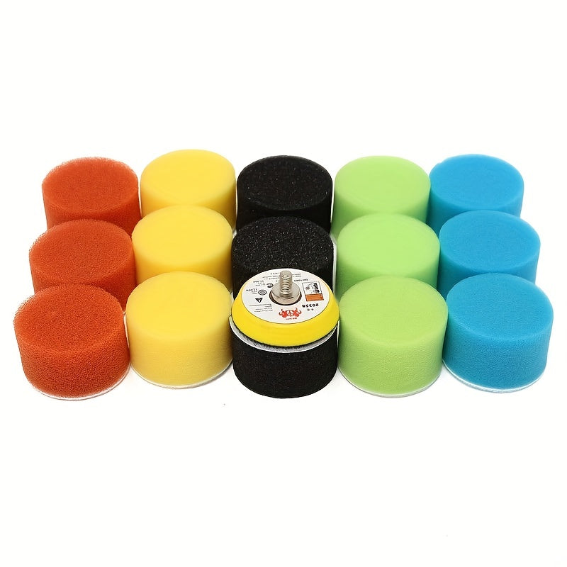 16pcs Car Polishing Sponge Set