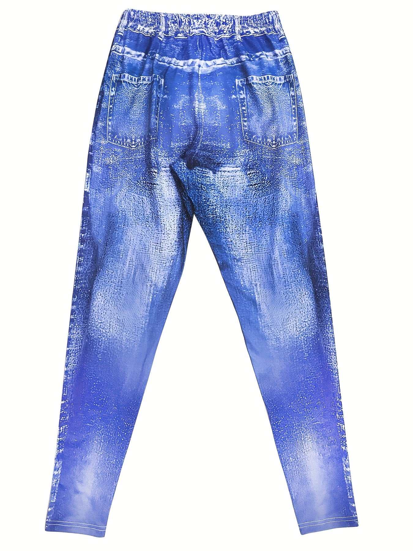 American Flag Denim Print Skinny Leggings Women's Clothing