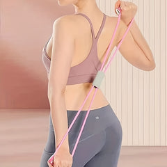 Yoga Silicone Resistance Stretch Band Exercise Pull Rope Non-slip Fitness