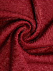 Solid Ruffle Trim Elastic Waist A line Skirt