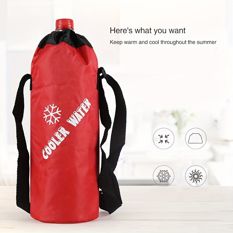 Portable Insulated Cup Cover Oxford Cloth Ice Bag Drawstring