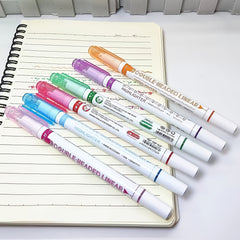 6pcs Double Headed Roller Stamp Watercolor Pens for All Ages