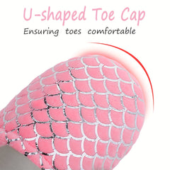 Girls Fleece House Shoes Lightweight Non Slip Soft Bottom Walking Shoes