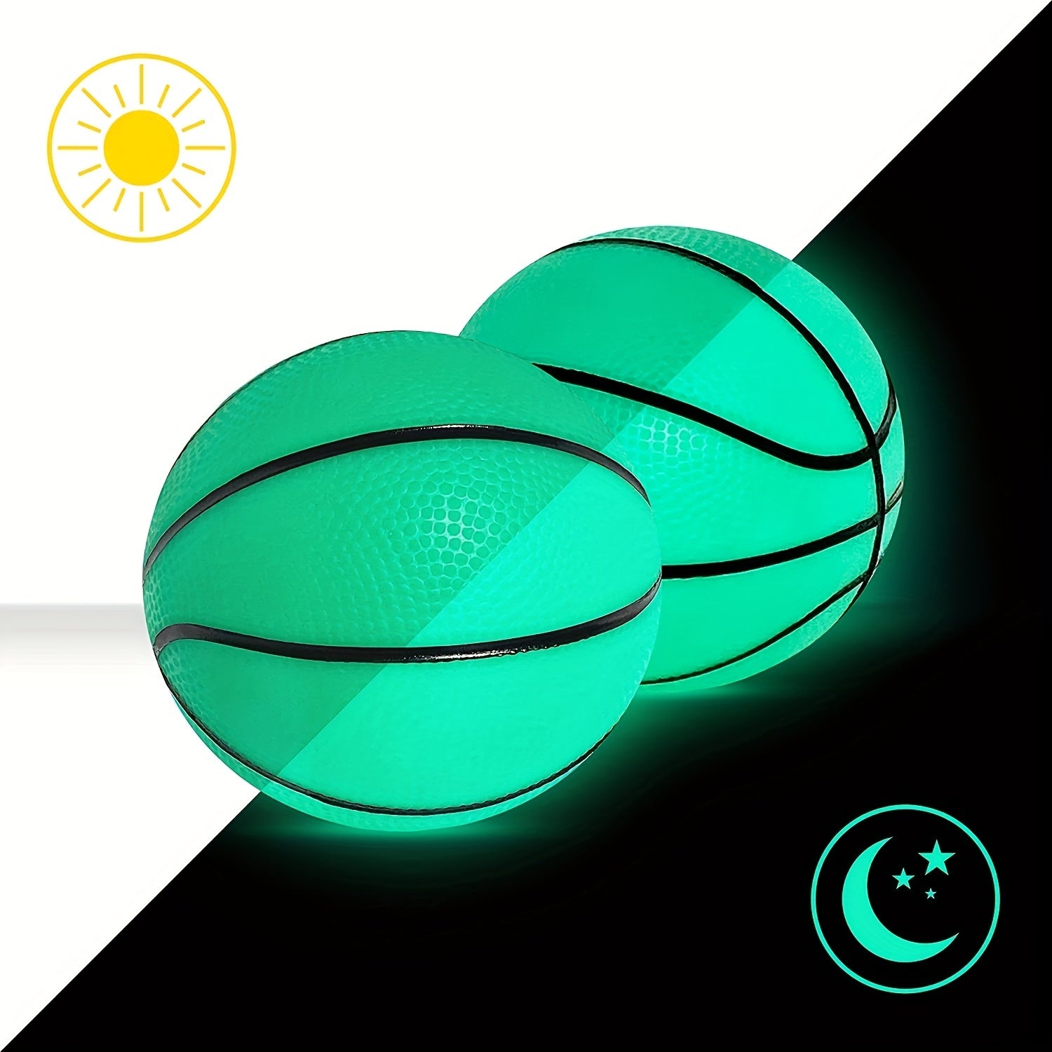 Glow Mini Basketball for Night Training Game
