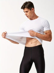 2pcs Men's Quick Dry Sports T Shirts High Stretch Compression