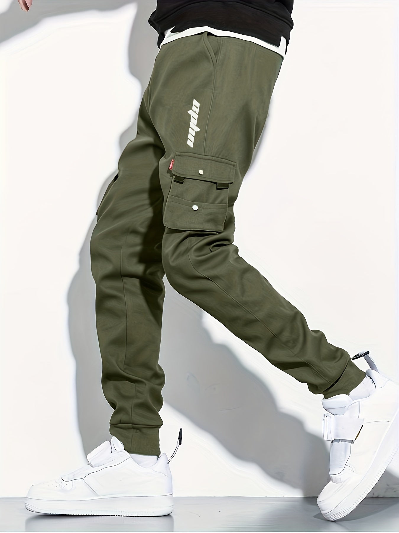 Cargo Work Pants Outdoor Loose Casual Solid Men's Pants