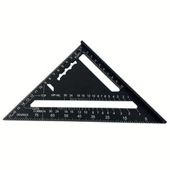 17 78 Cm Woodworking Triangle Ruler Right Angle Protractor Aluminum Alloy