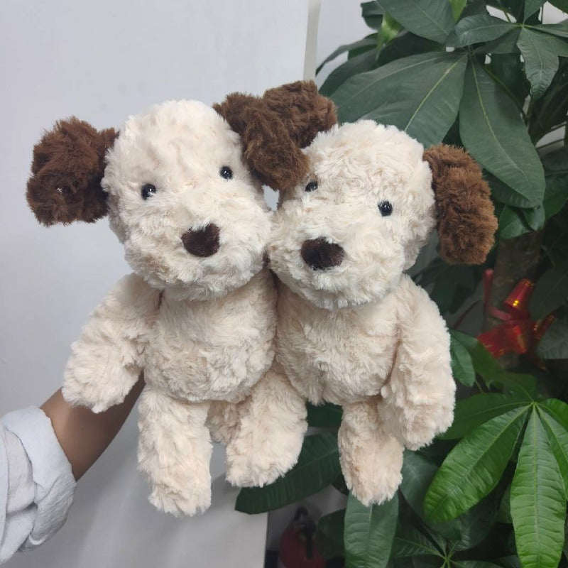 Adorable Brown Plush Dog Toy for Wedding Party Favors Halloween Decor