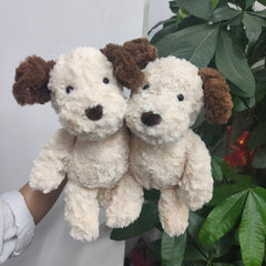 Adorable Brown Plush Dog Toy for Wedding Party Favors Halloween Decor