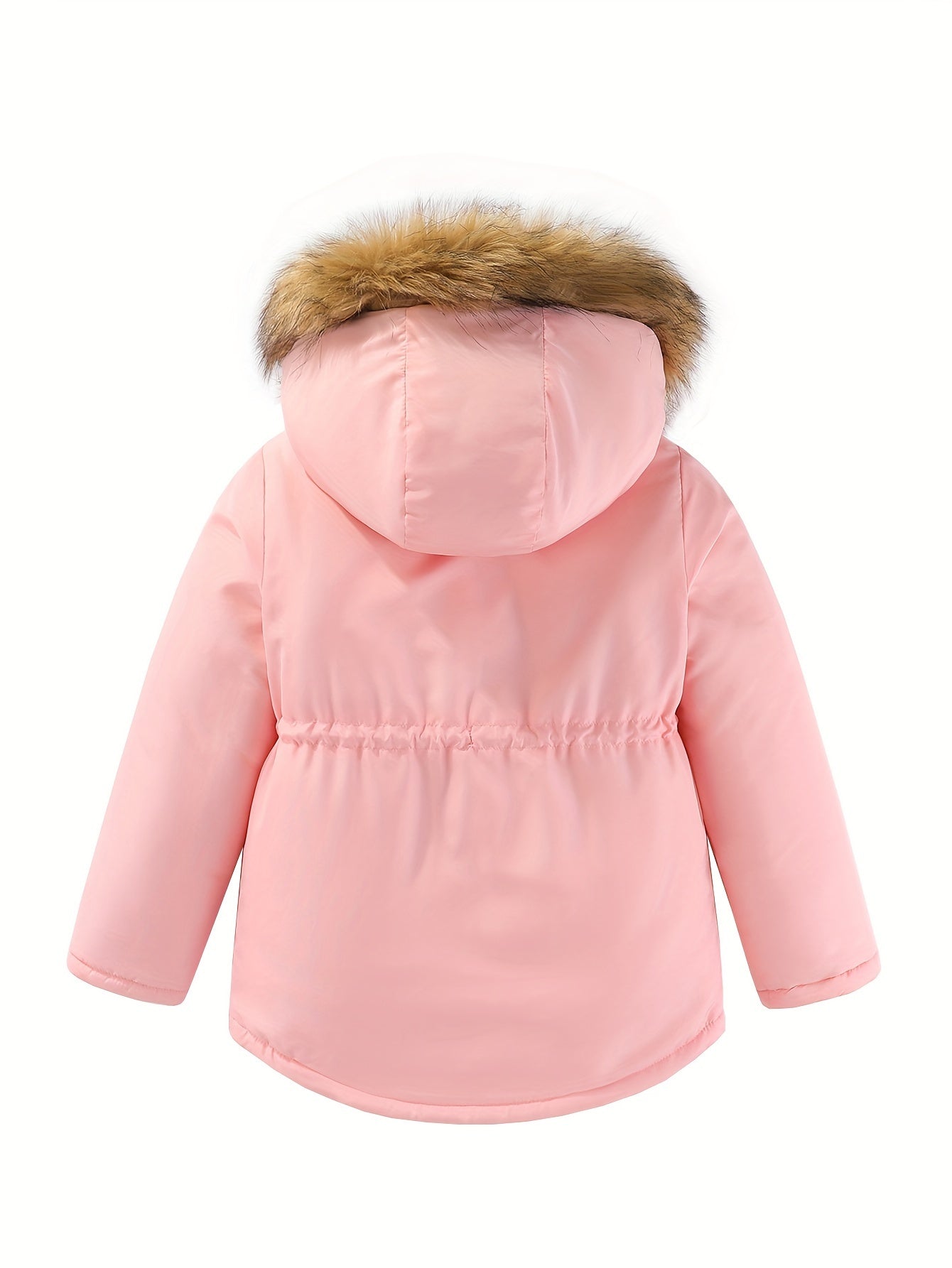 Girls Fleece Lined Hooded Coat Jacket for Fall Winter