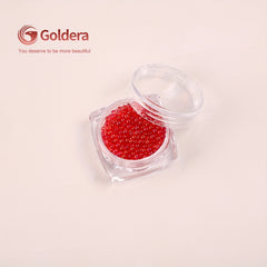 2mm Glass Bubble Beads for Crafts Nails Shoes Bags DIY Art Resin Crafting